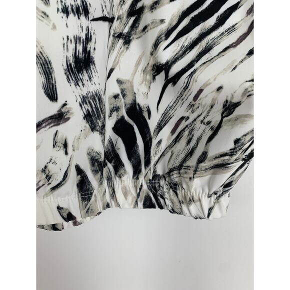 Cycle House By Marika Techno Lite White Blurred Leopard Tank Top Womens Large - Picture 9 of 11